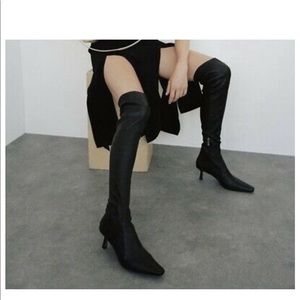 NWT Limited Addition Zara Leather Boot Size 40